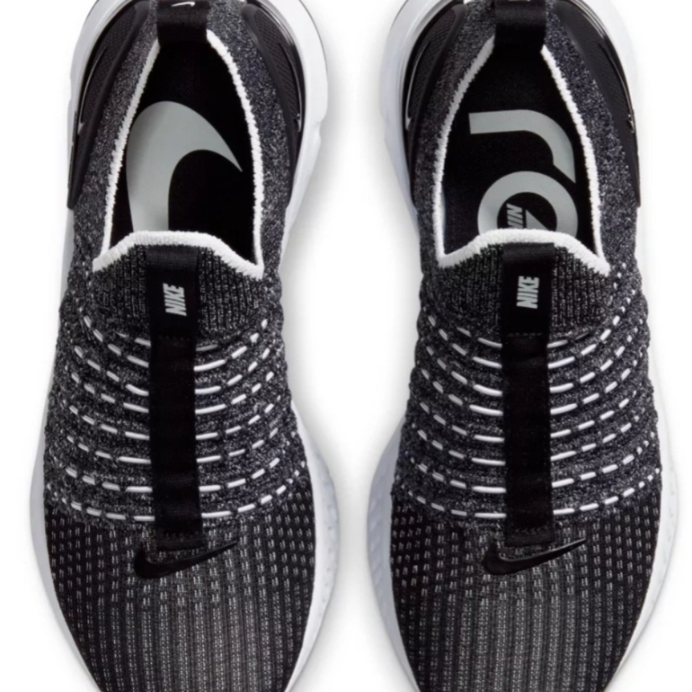 COPY - Nike Womens Black and White Flynit Phantoms Running Shoes 7 1/2 New With… - Picture 3 of 7